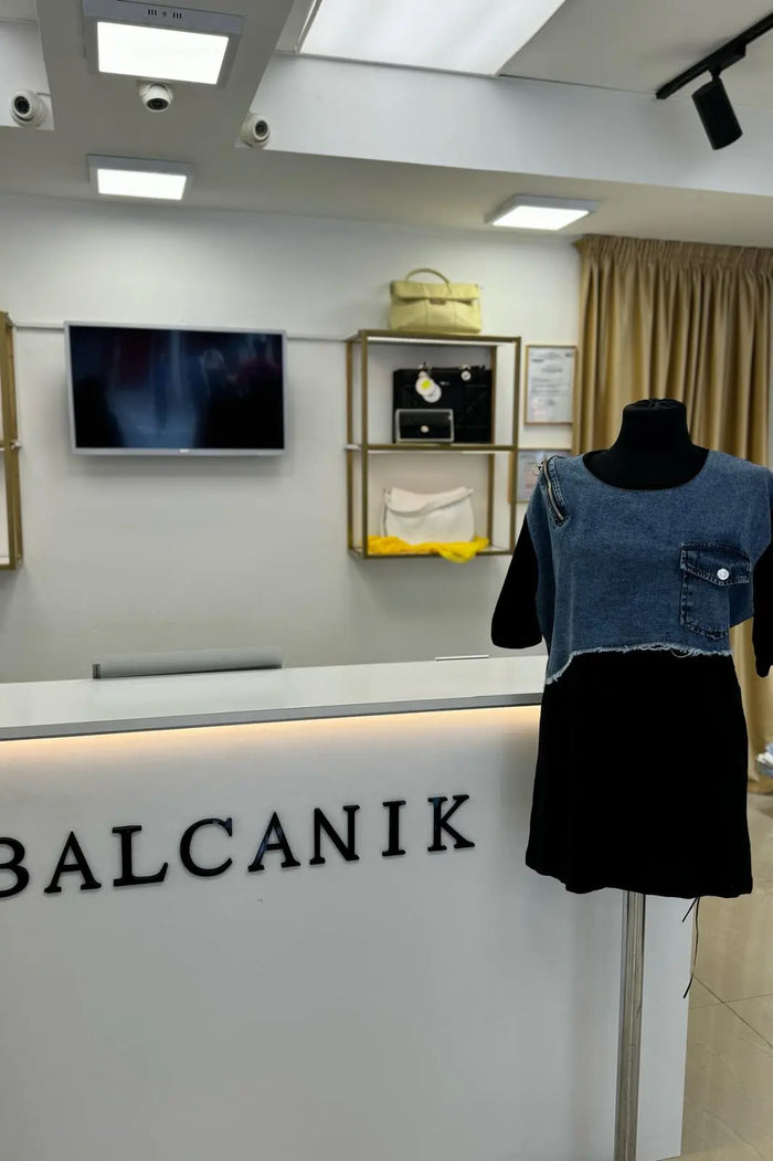 Tricou dama -Tasha Negru Balcanik Fashion Boutique