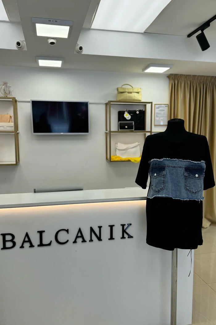 Tricou dama -Umika Negru Balcanik Fashion Boutique