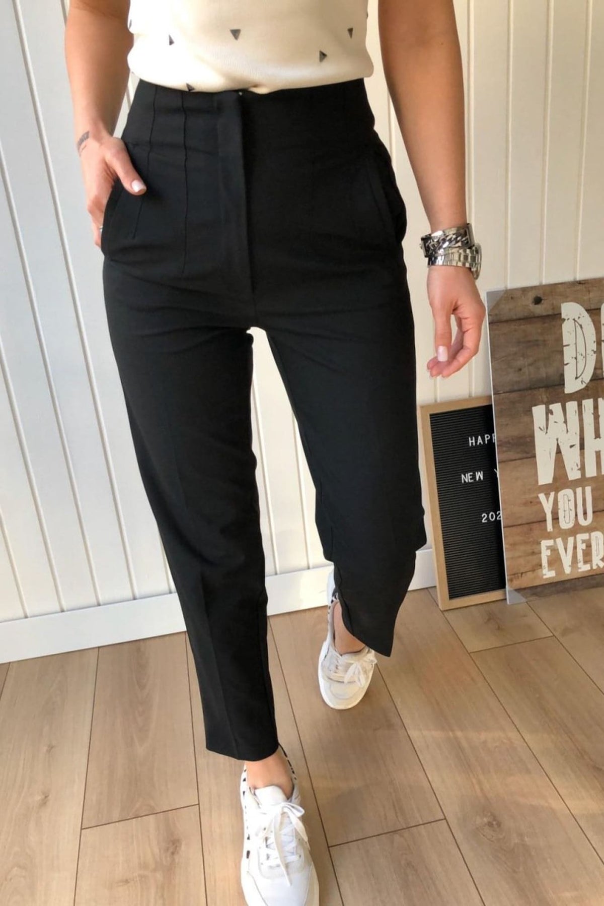 Pantaloni dama Chameli - Negri Balcanik Fashion Boutique