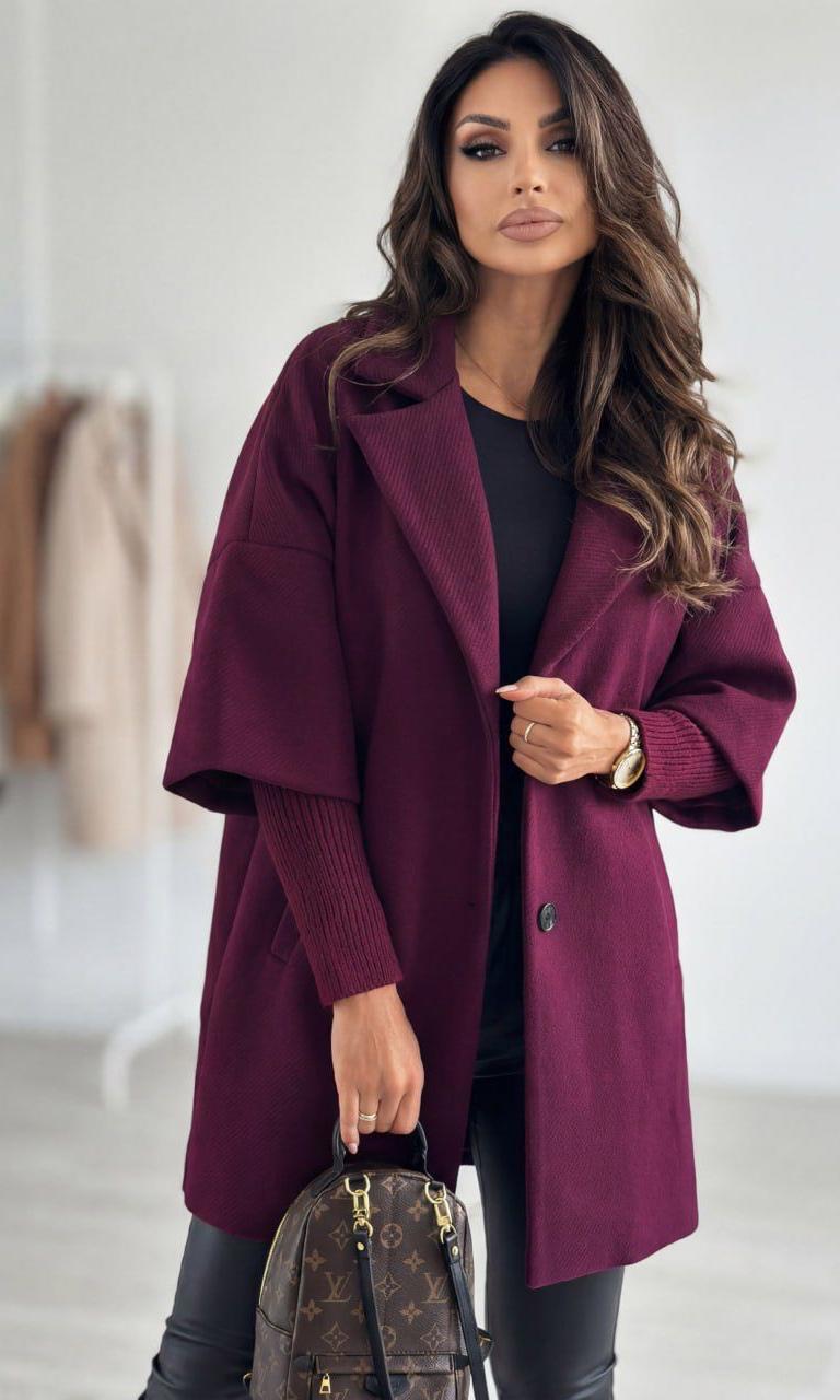 Palton dama Gracie-Burgundy