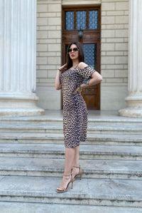 Rochie dama Iolanthe - Animal Print Balcanik Fashion Boutique