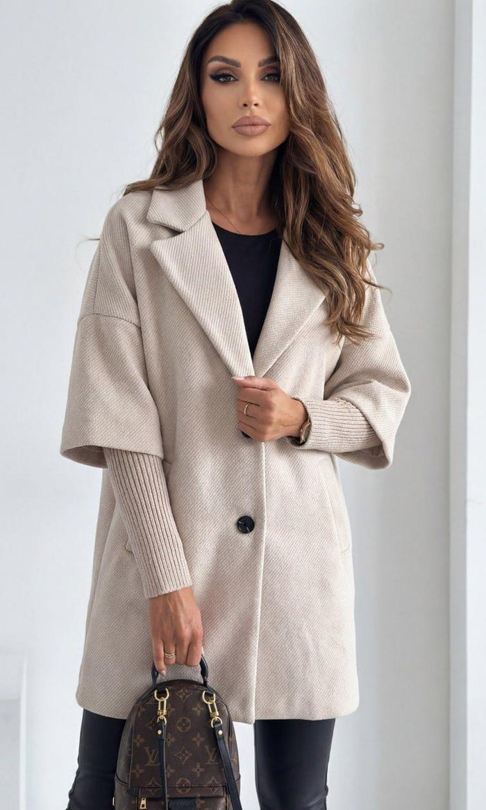 Palton dama Gracie-Alb Ivory