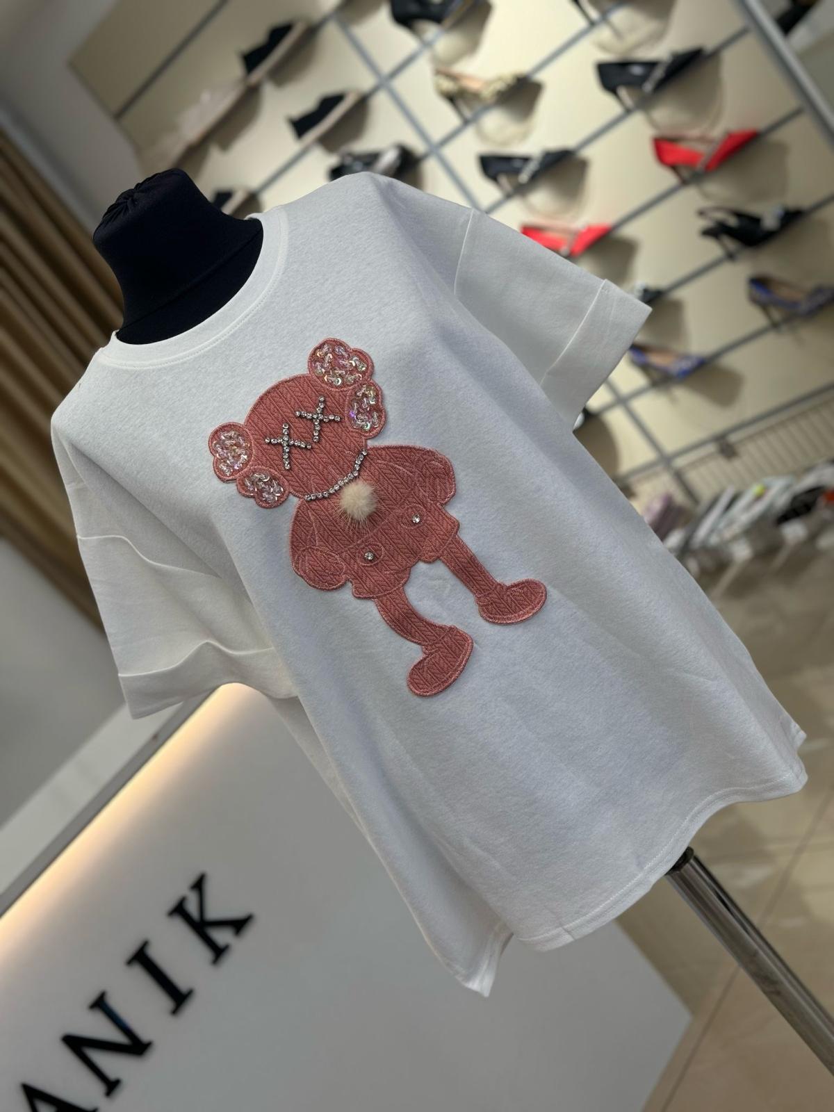 Tricou lung dama XoX- Alb