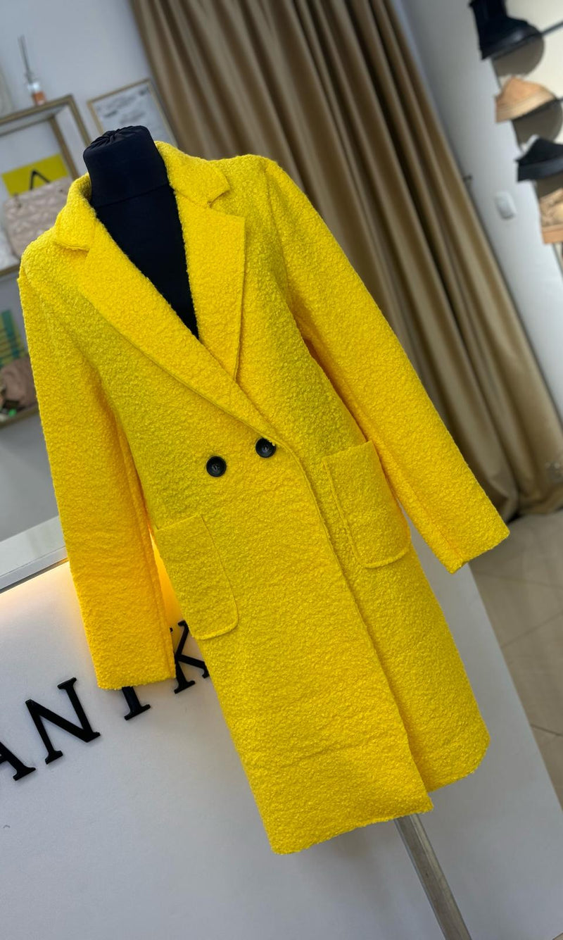 Palton dama Clare-Galben