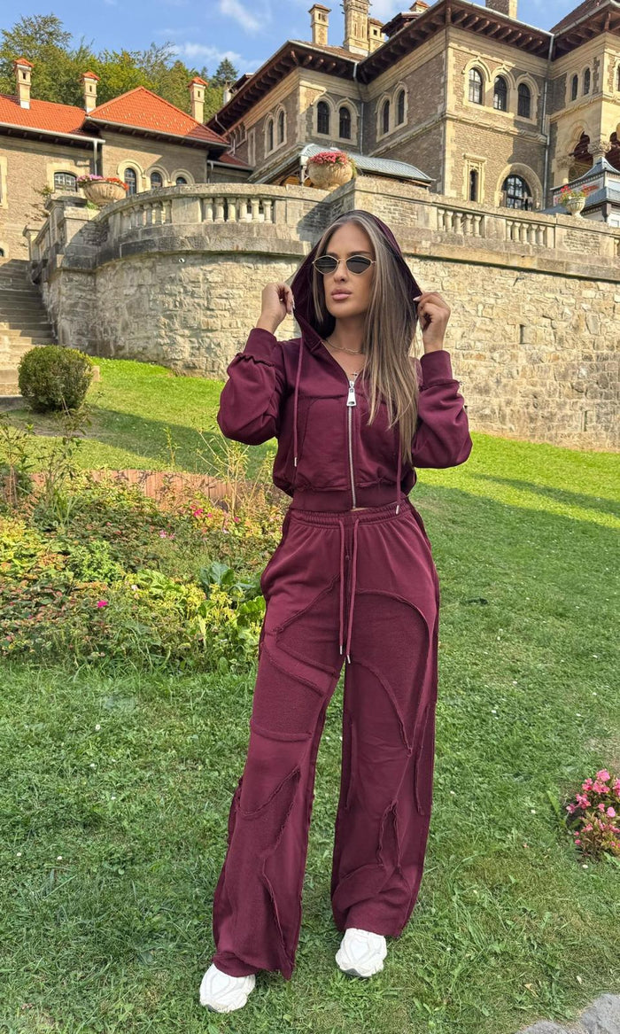 Compleu dama Olivia -Burgundy