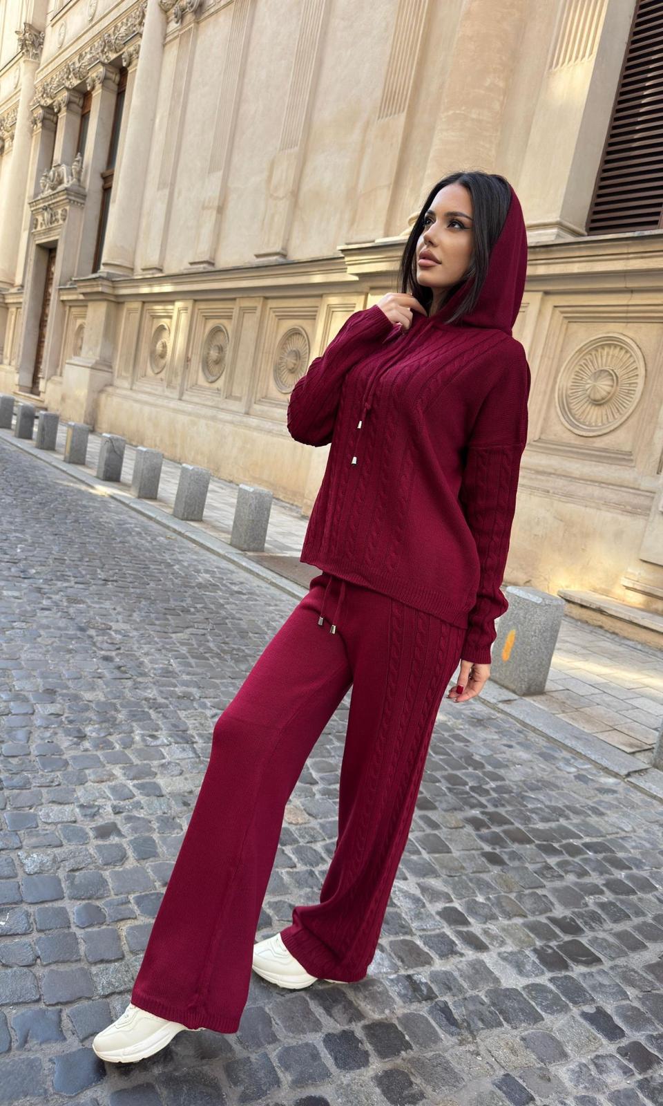 Compleu dama Kim-Burgundy