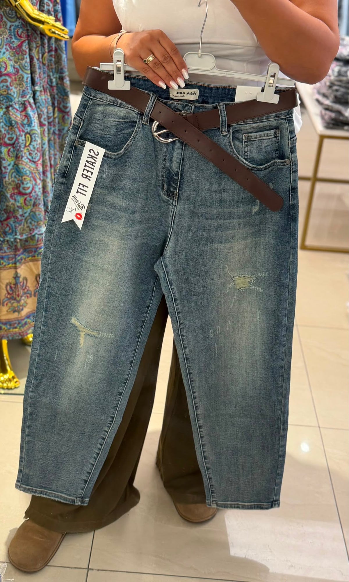 Blugi dama skater fit-Ania