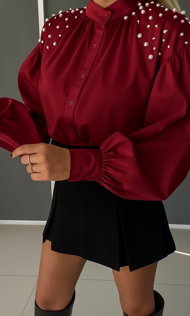 Camasa dama Goldie-Burgundy