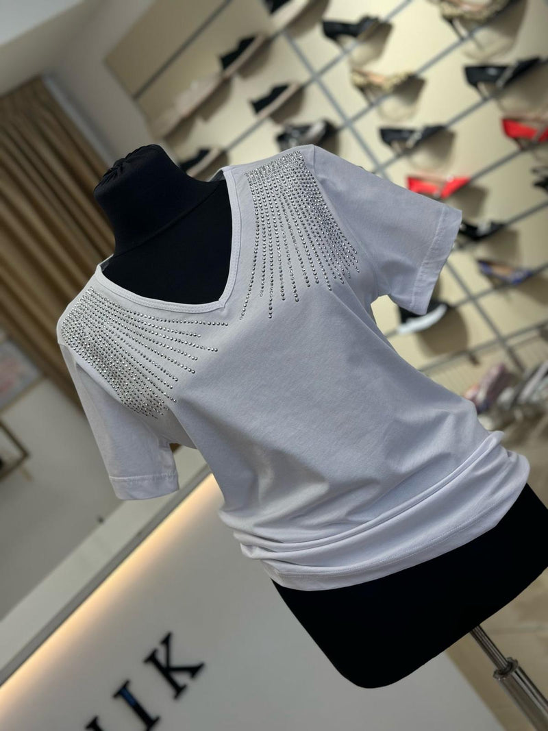 Tricou dama Matya - Alb