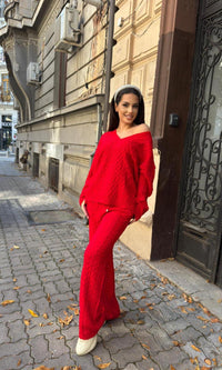 Compleu dama Kirra-Rosu