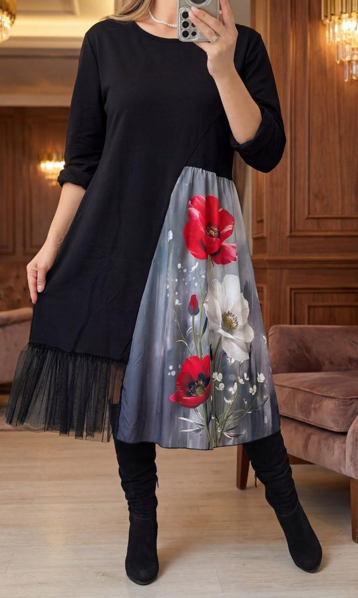 Rochie dama Beth-Negru 04