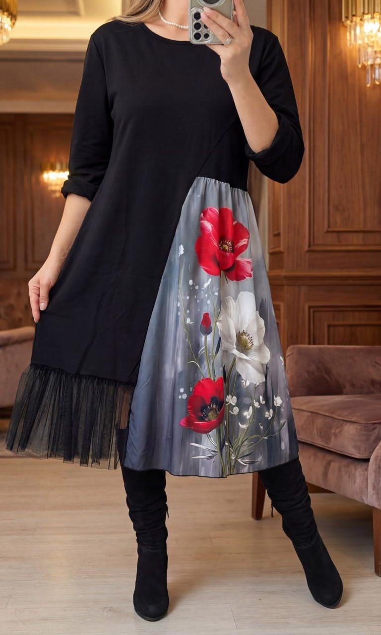 Rochie dama Beth-Negru 04