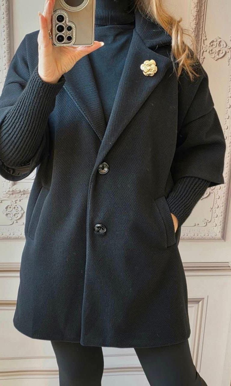 Palton dama Gracie-Negru