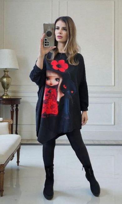 Bluza dama Catlin-Negru 005