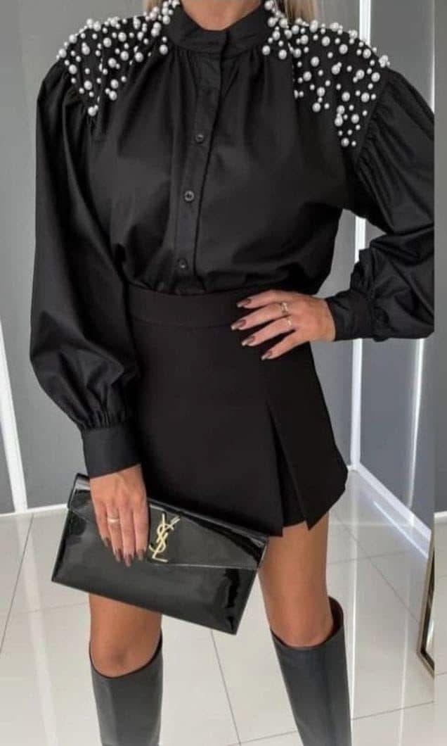 Camasa dama Goldie-Negru