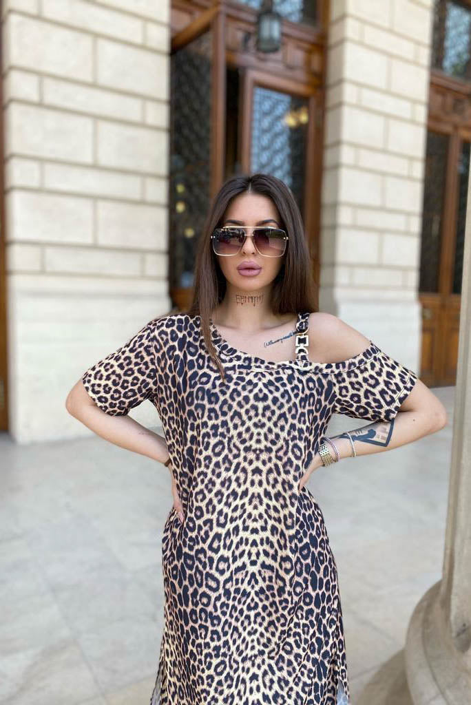 Rochie dama Iolanthe - Animal Print Balcanik Fashion Boutique