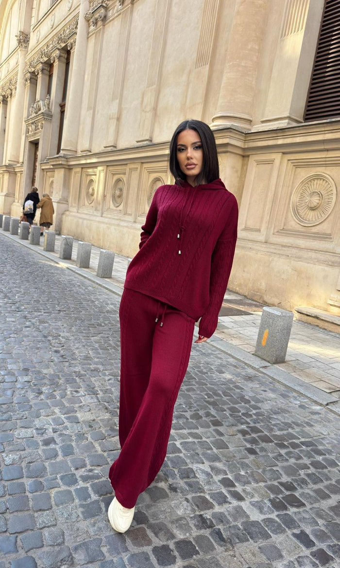 Compleu dama Kim-Burgundy