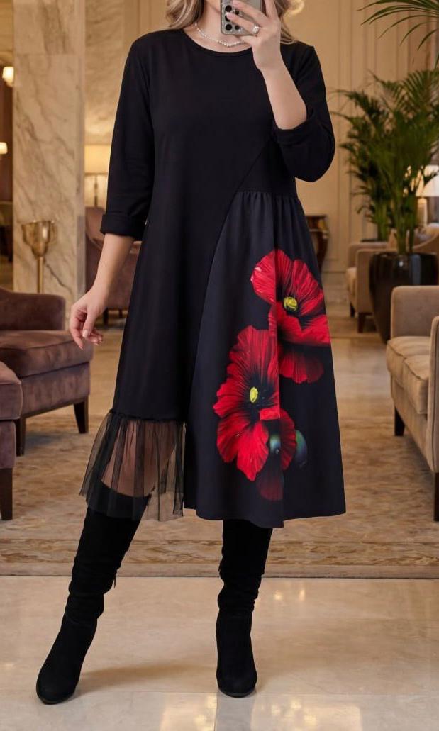 Rochie dama Beth-Negru 07