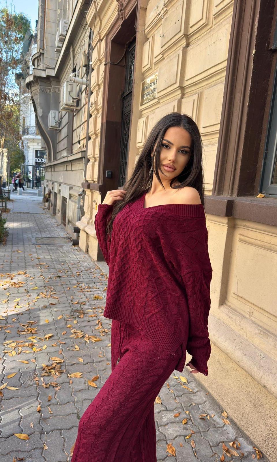 Compleu dama Kirra-Burgundy