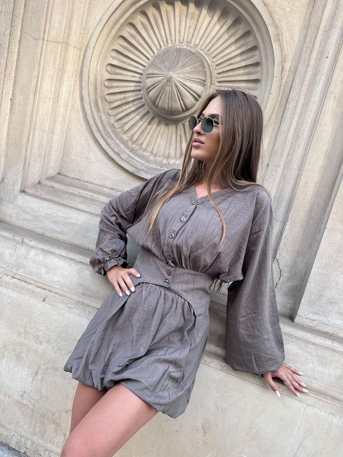 Compleu dama Davina - Gri