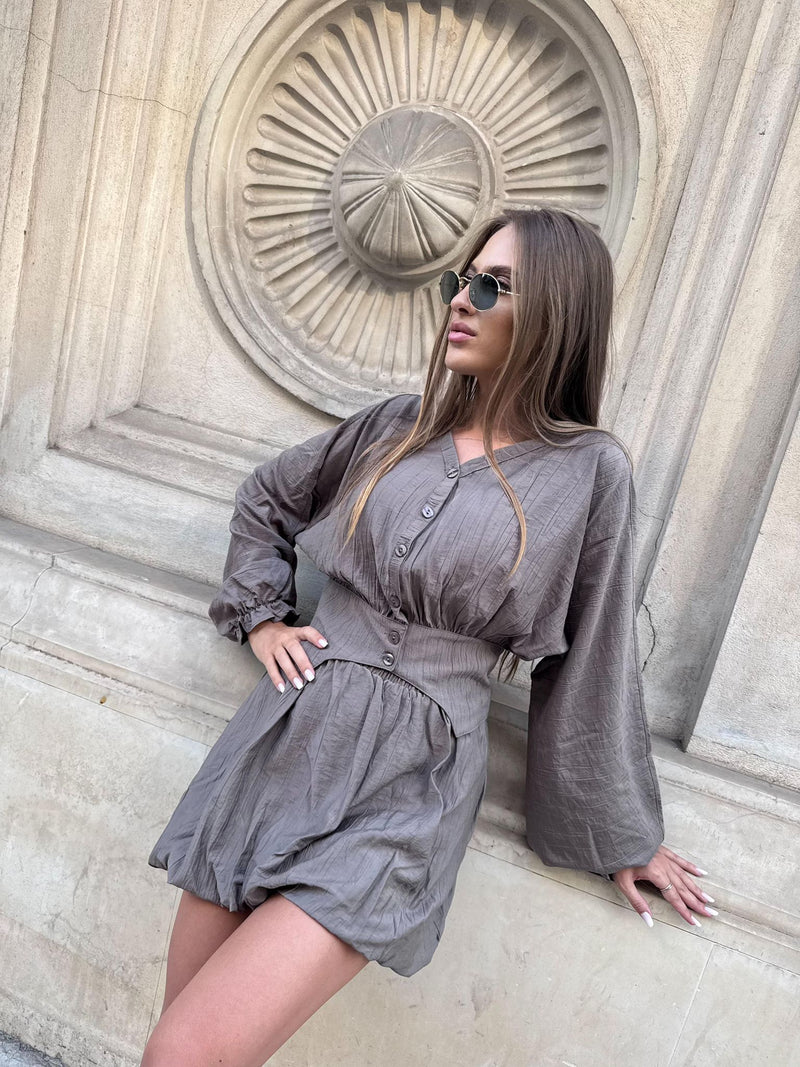 Compleu dama Davina - Gri