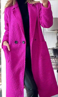 Palton dama Clare-Fucsia Intens