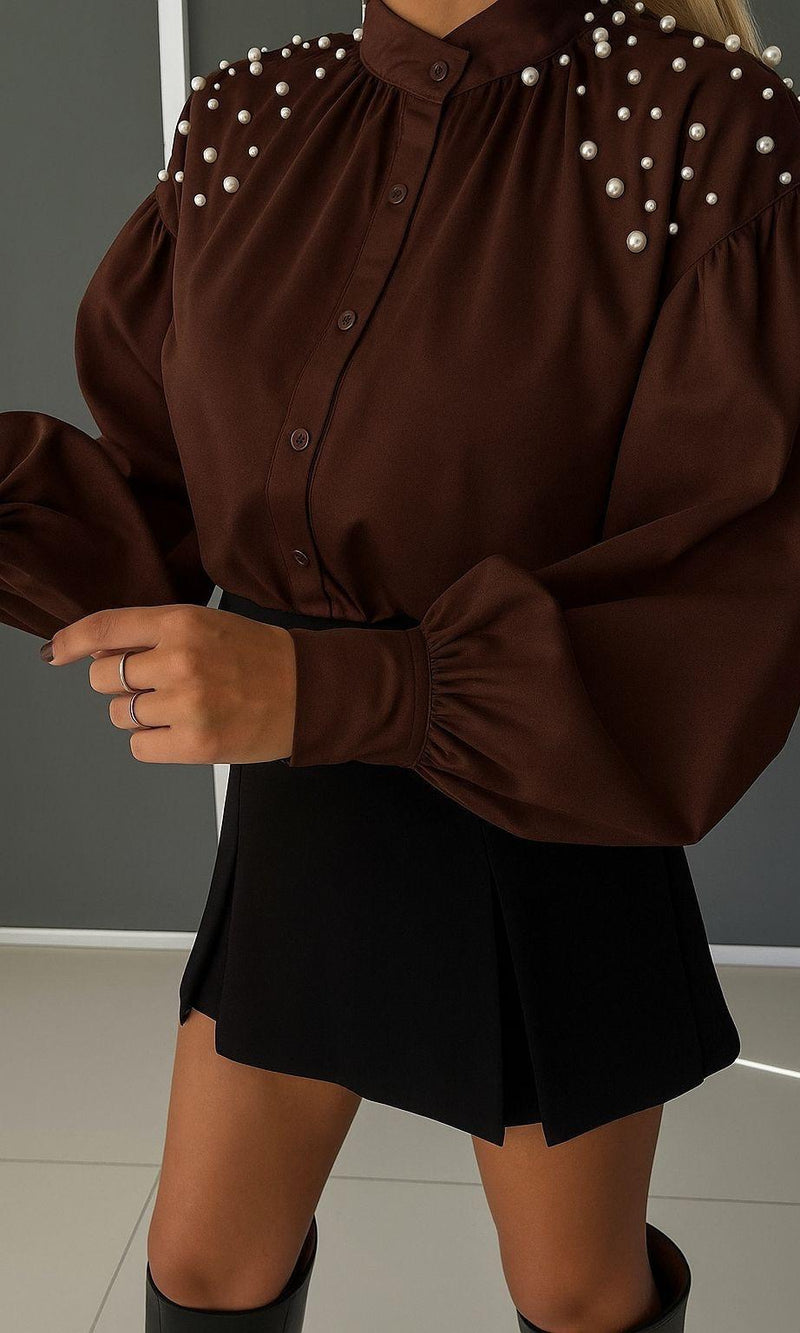 Camasa dama Goldie-Maro