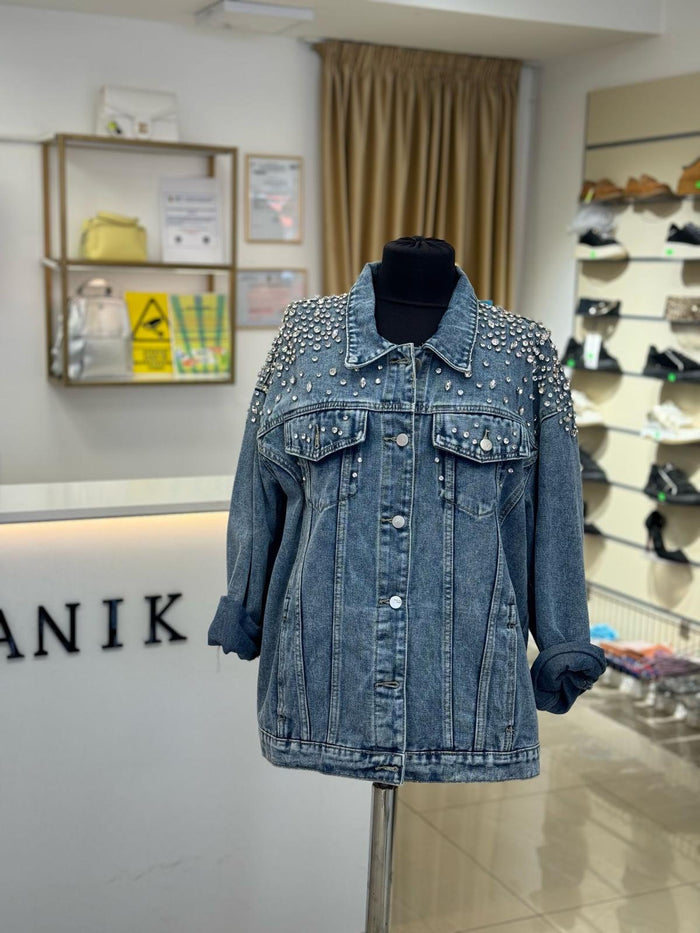 Jacheta dama din denim - Doppy - Albastra