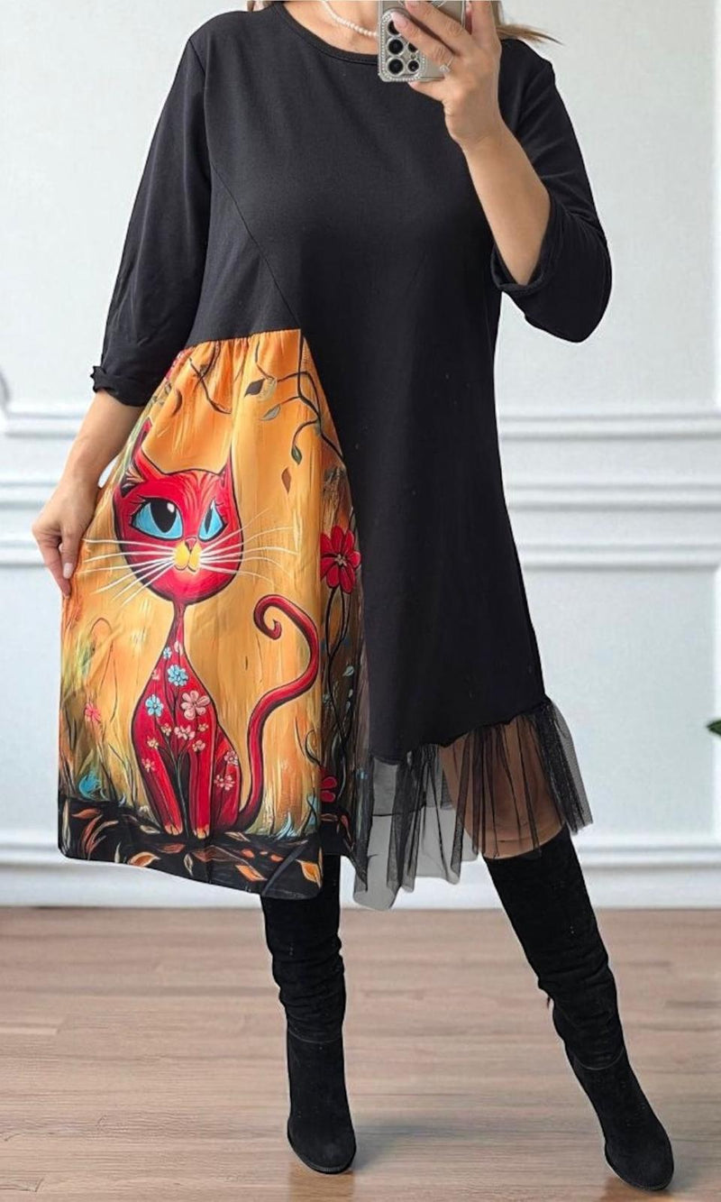 Rochie dama Beth-Negru 01