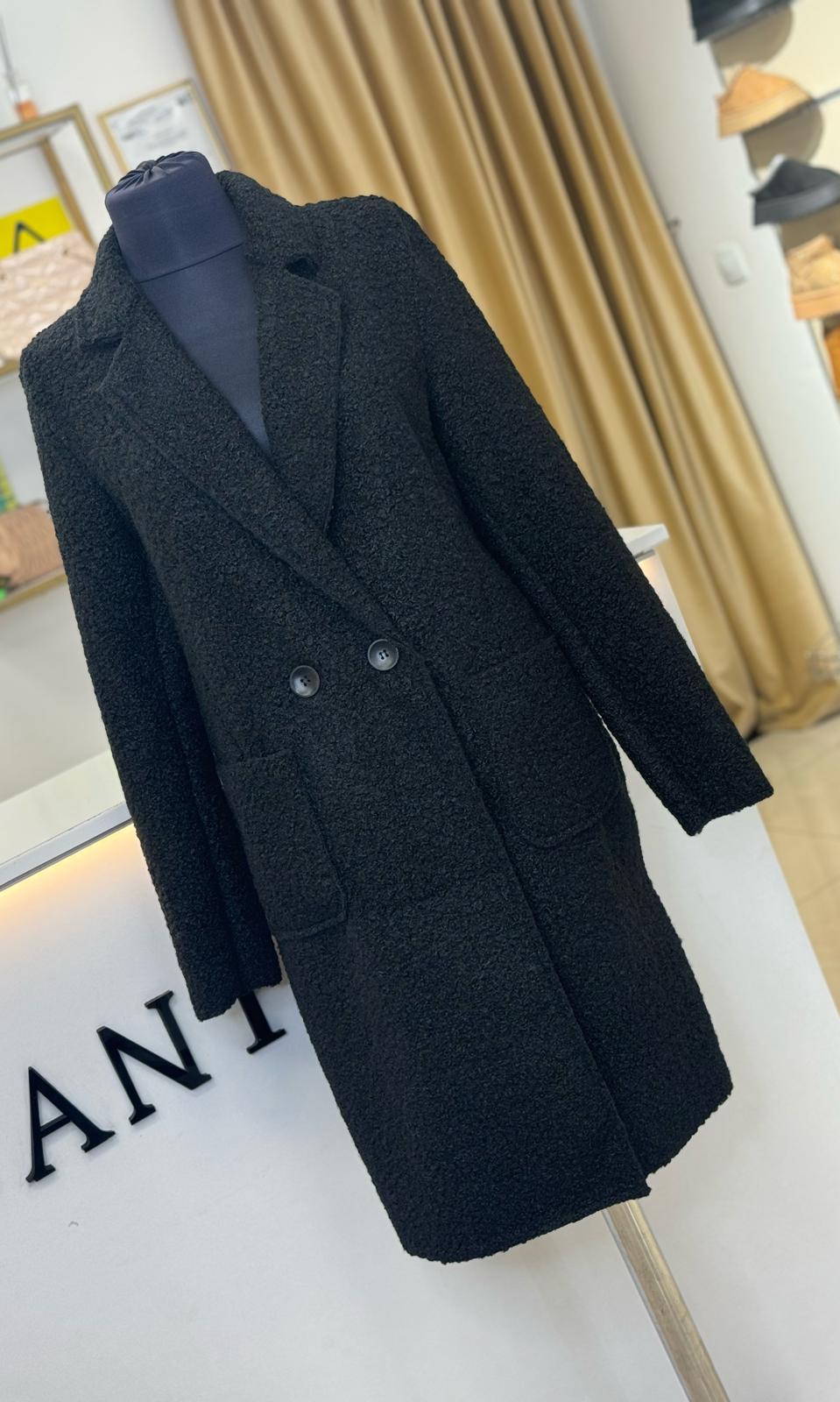 Palton dama Clare-Negru