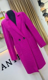Palton dama Clare-Fucsia Intens