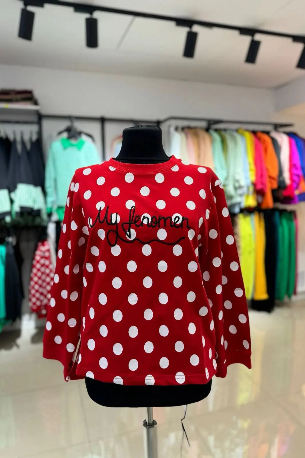 Bluza dama Feng - Rosu Balcanik Fashion Boutique