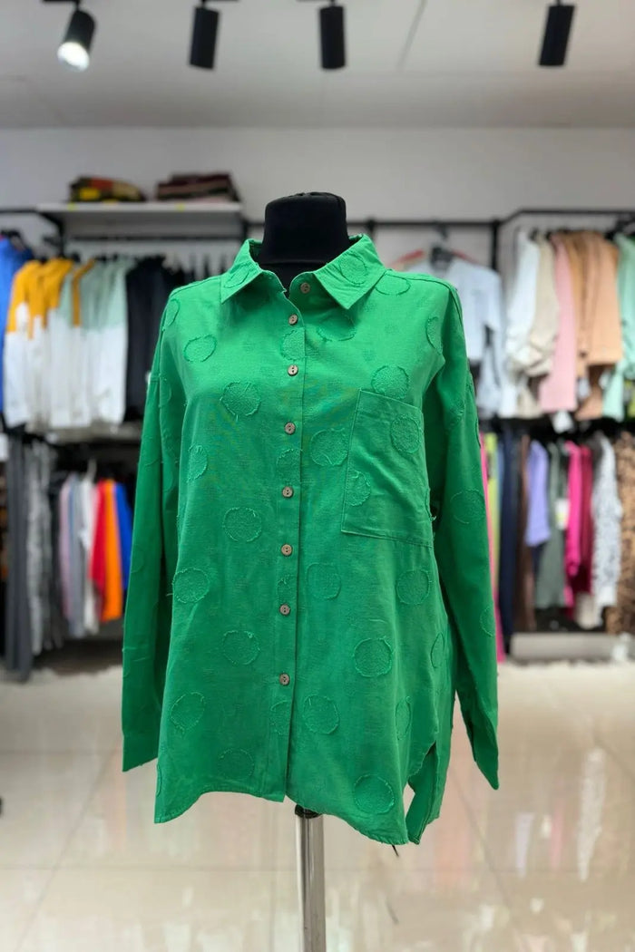 Camasa dama Taipa-Verde Balcanik Fashion Boutique