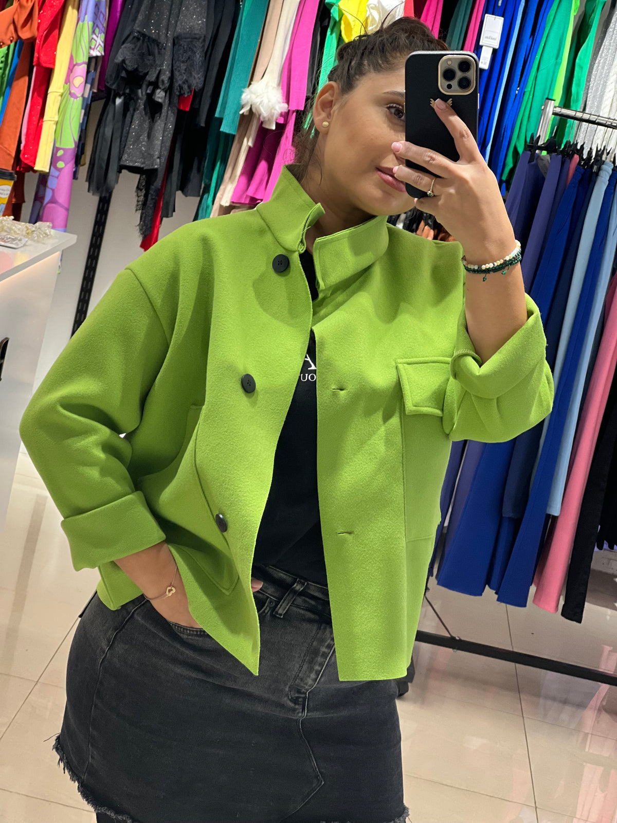 Light Green Blazer Balcanik Fashion Boutique