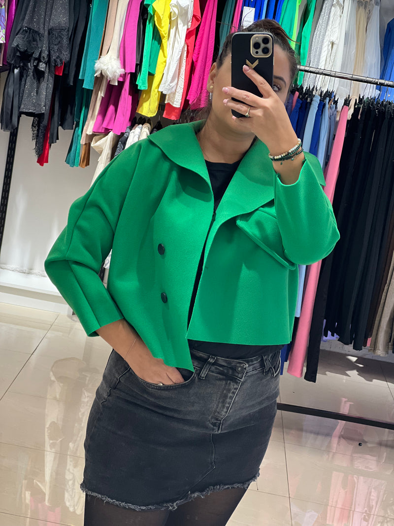 Green Blazer Balcanik Fashion Boutique