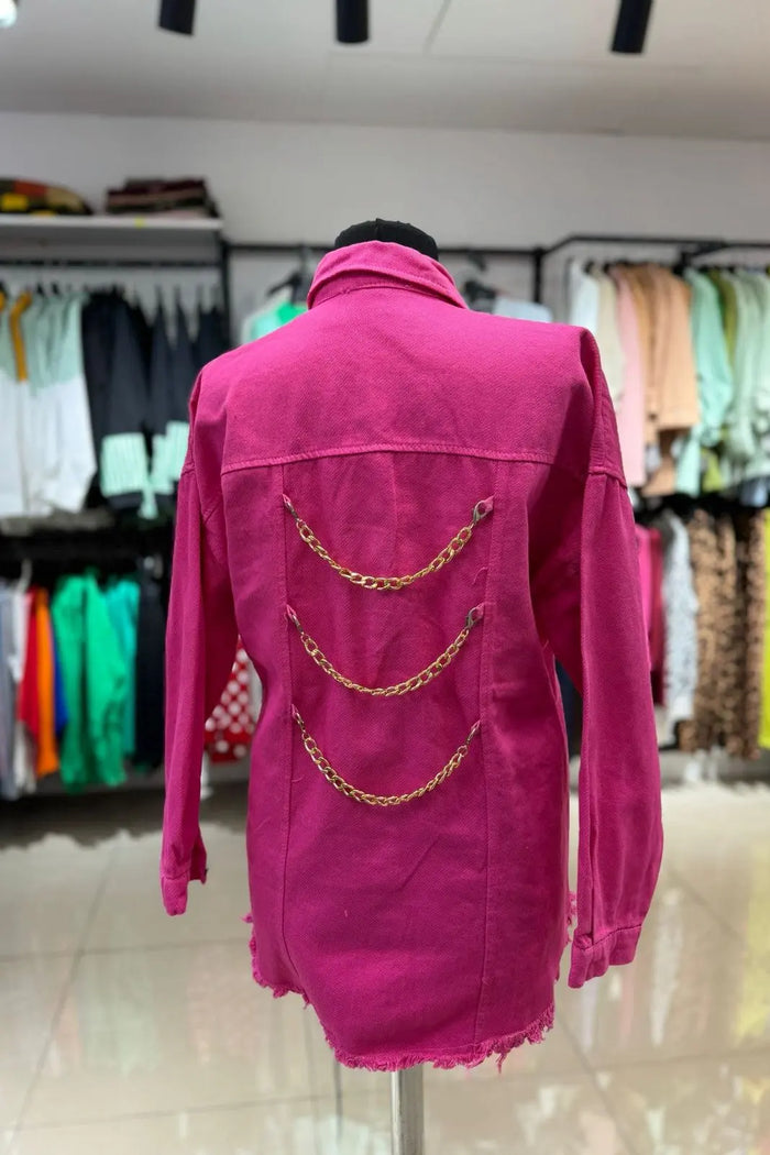 Jacheta din denim -Novia-Roz Balcanik Fashion Boutique