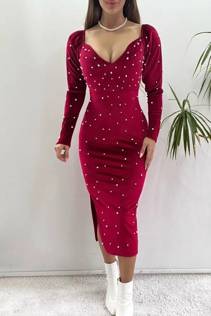 Rochie eleganta dama - Kasia- Roșie Balcanik Fashion Boutique