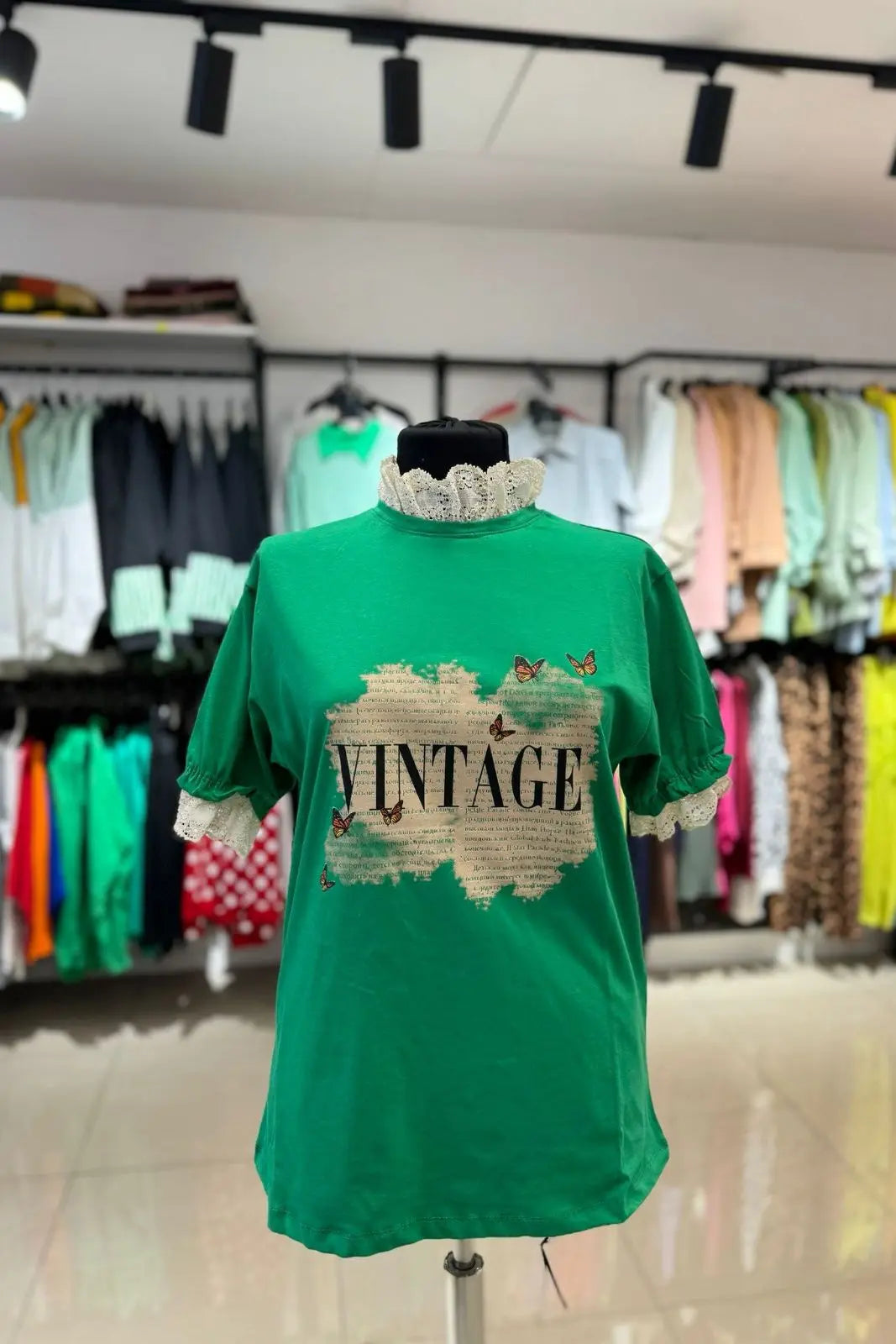 Tricou dama - Kisa - Verde Balcanik Fashion Boutique