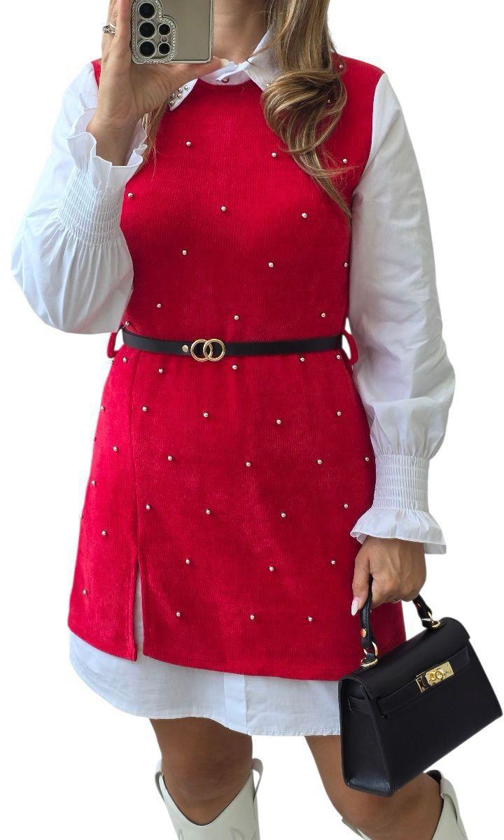 Rochie dama Juliet-Rosu