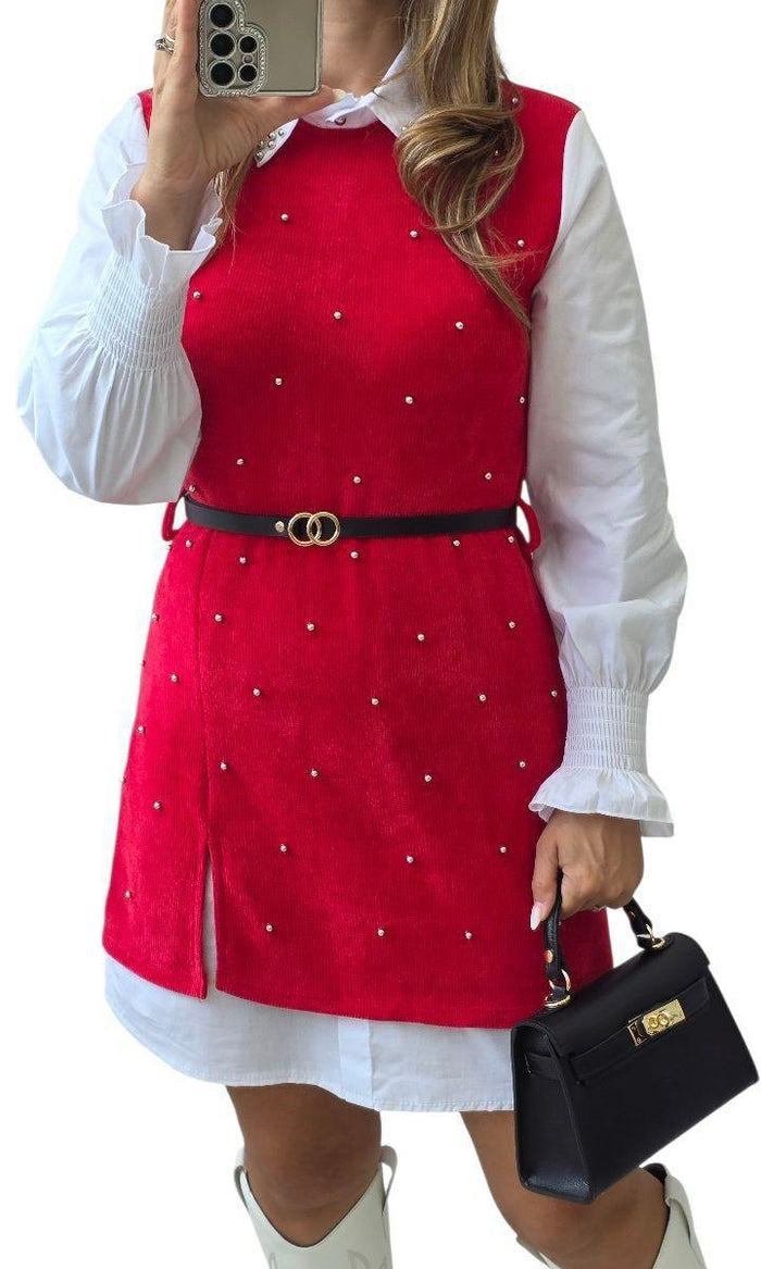 Rochie dama Juliet-Rosu