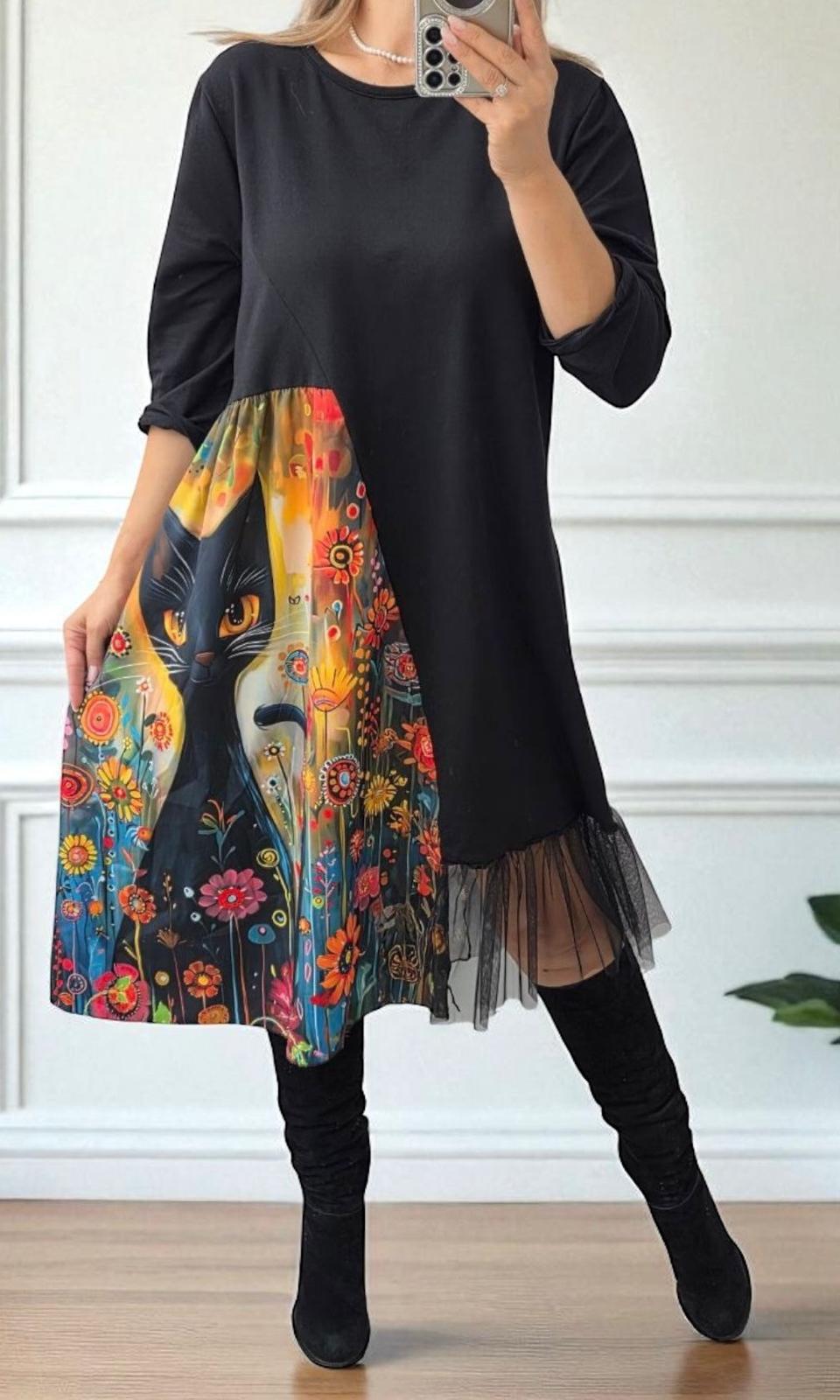 Rochie dama Beth-Negru 02