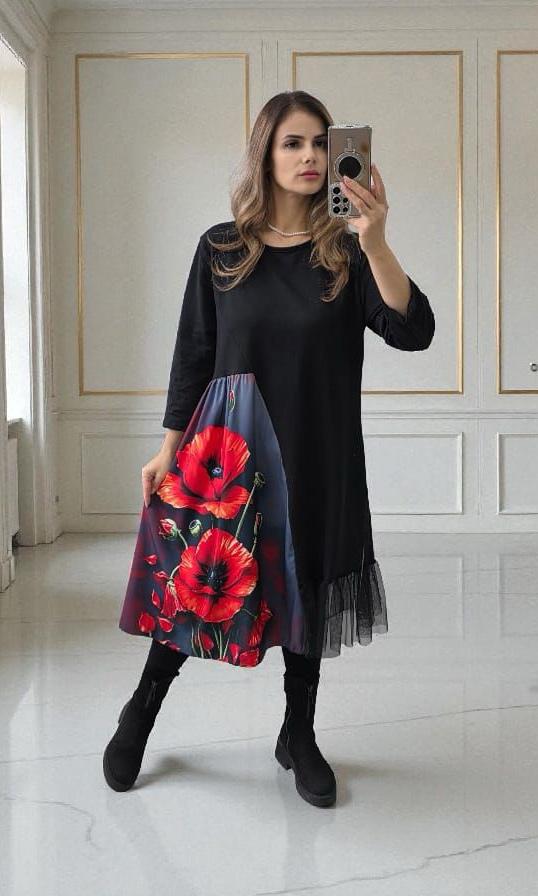 Rochie dama Beth-Negru 08