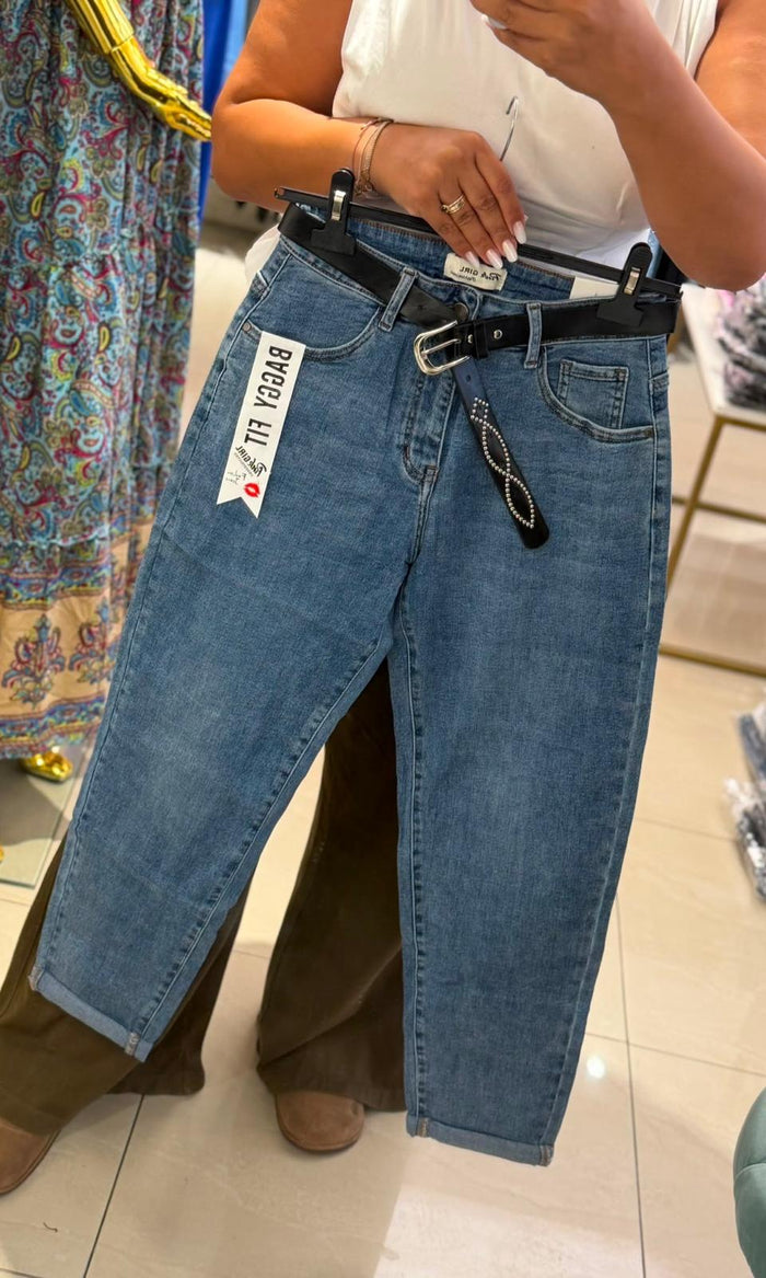 Blugi dama baggy fit-Aziza