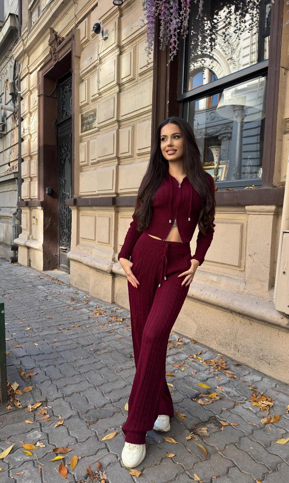 Compleu dama Kendra-Burgundy