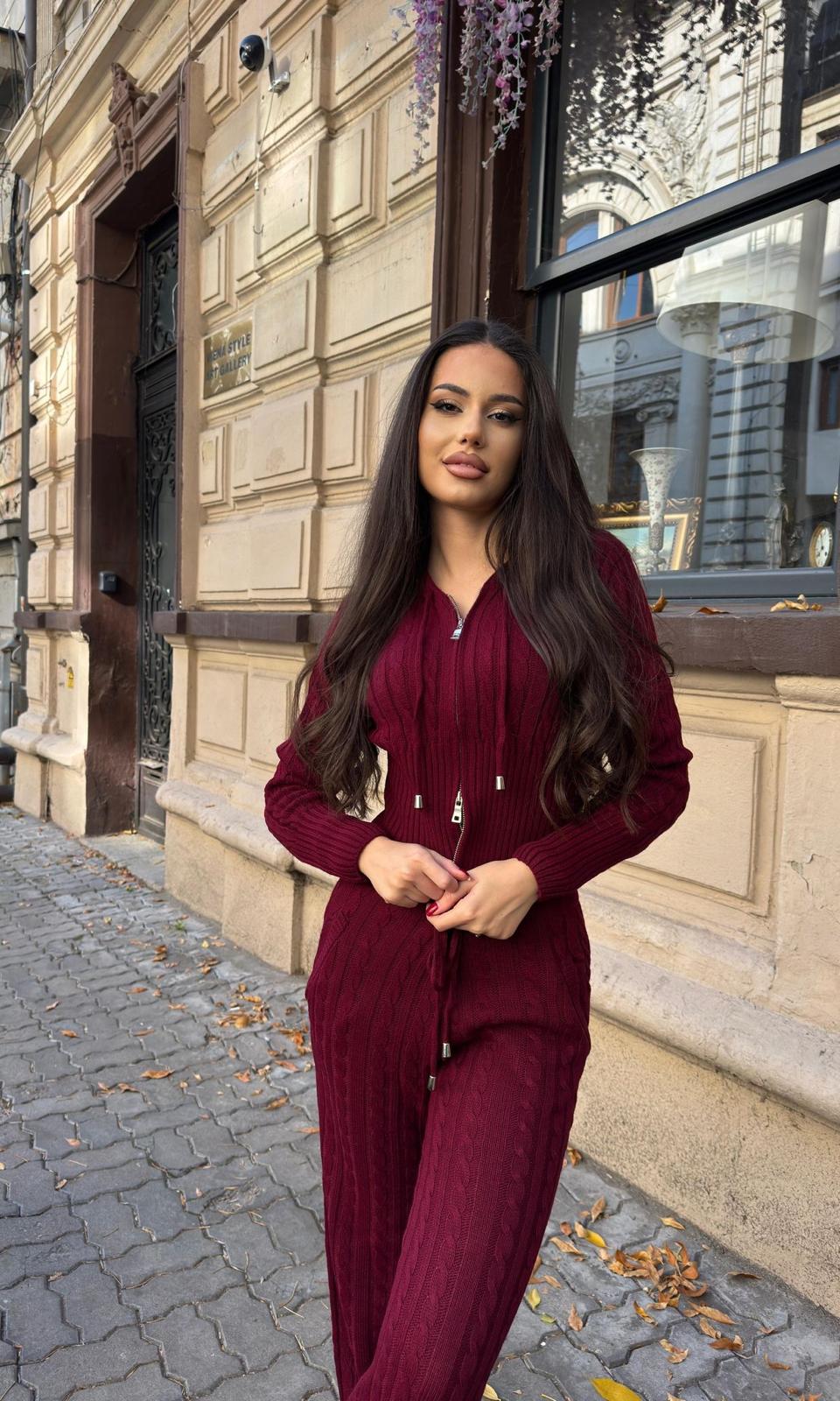 Compleu dama Kendra-Burgundy