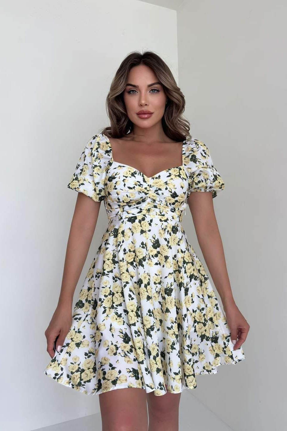 Rochie cu imprimeu floral dama - Isa Balcanik Fashion Boutique