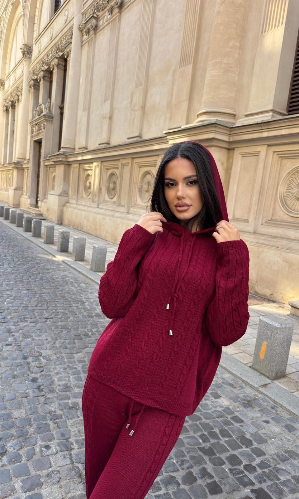 Compleu dama Kim-Burgundy