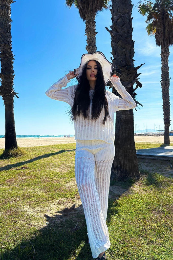 Compleu dama Annissa - Alb