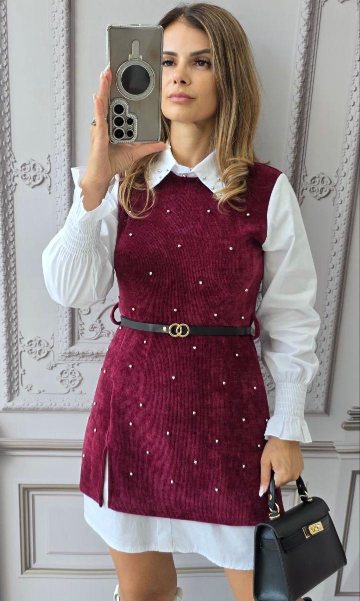 Rochie dama Juliet-Burgundy