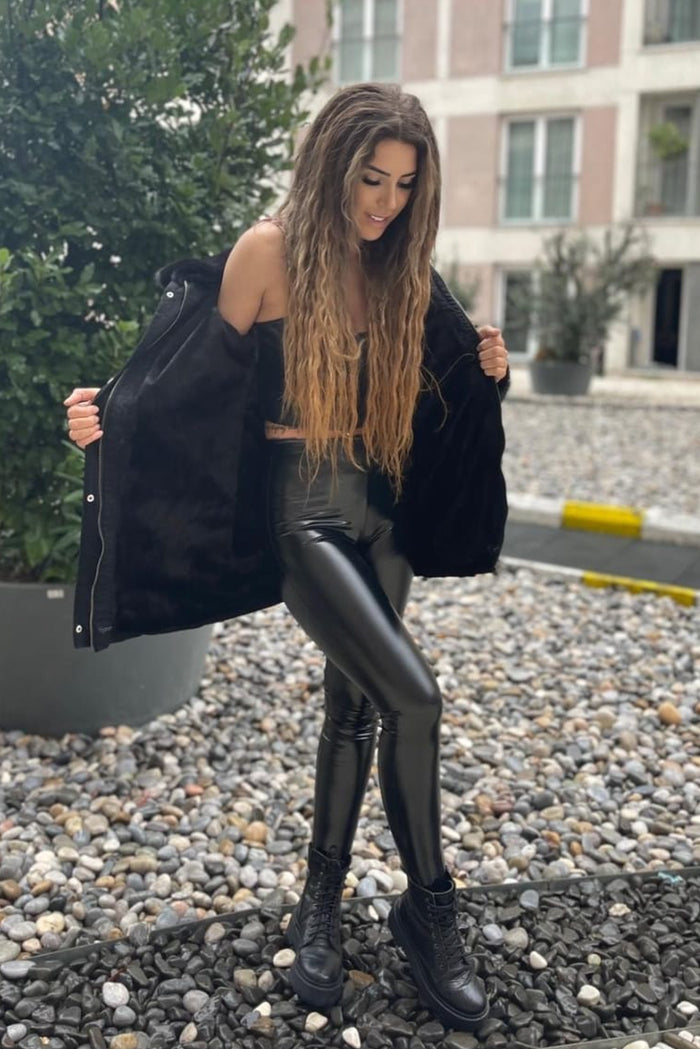 Geaca dama Iolanda Neagra - Blanita Neagra Balcanik Fashion Boutique